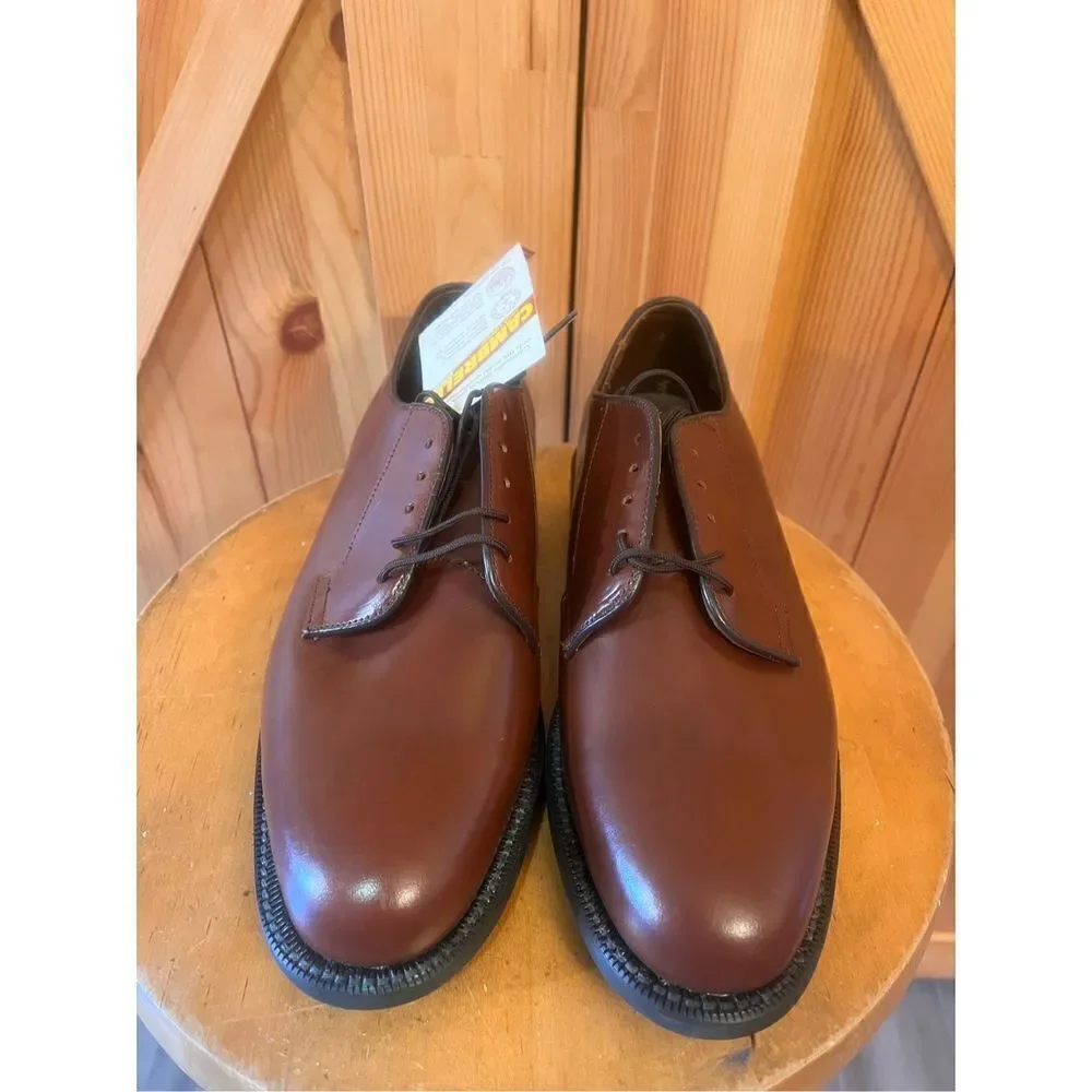 Bates Men's Brown Leather Oxford 6.5E Nwt
